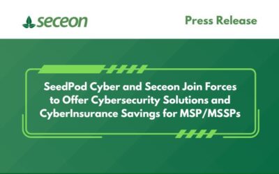 SeedPod Cyber and Seceon Join Forces to Offer Cybersecurity Solutions and CyberInsurance Savings for MSP/MSSPs