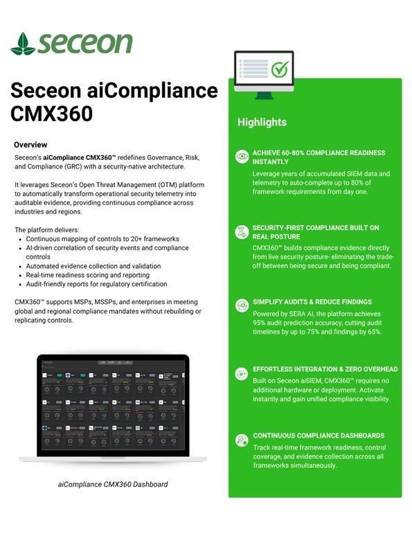 Seceon aiSIEM Datasheet