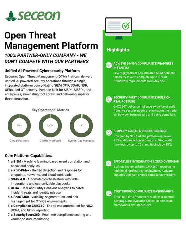 Seceon aiSIEM Datasheet
