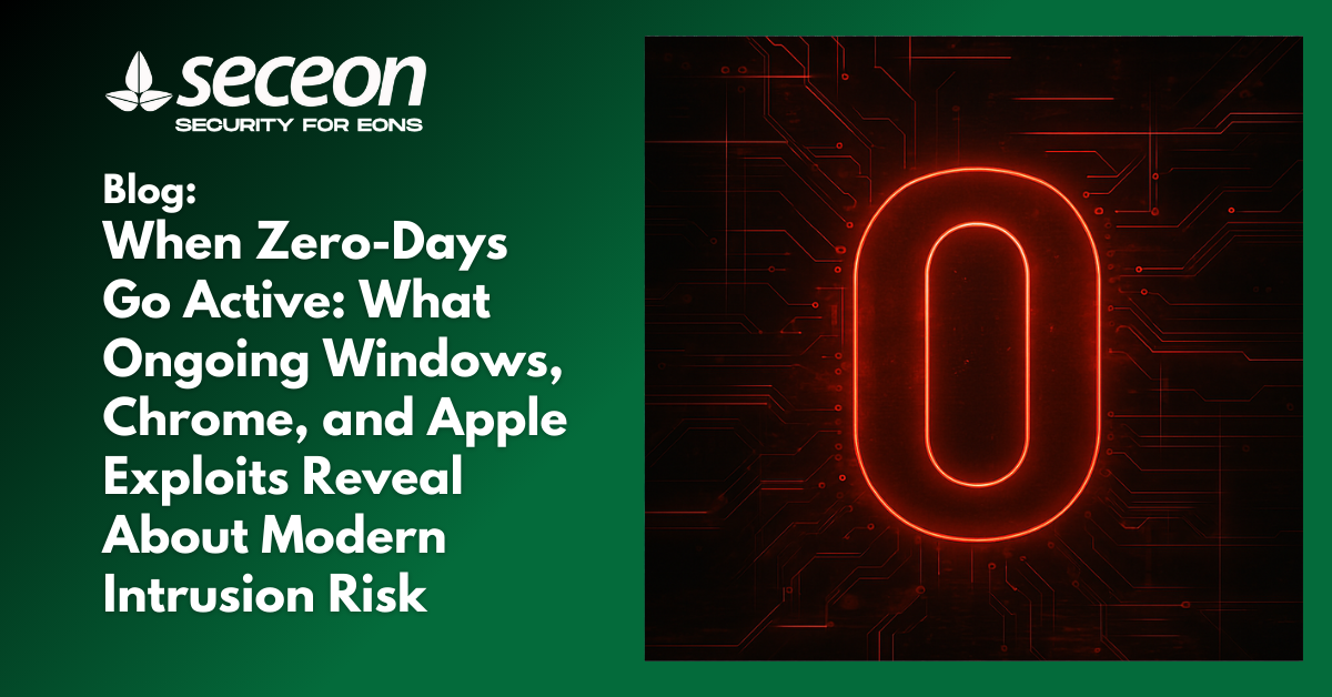 When Zero-Days Go Active: What Ongoing Windows, Chrome, and Apple Exploits Reveal About Modern Intrusion Risk