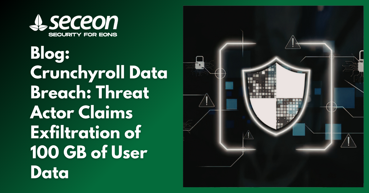 Crunchyroll Data Breach: Threat Actor Claims Exfiltration of 100 GB of User Data