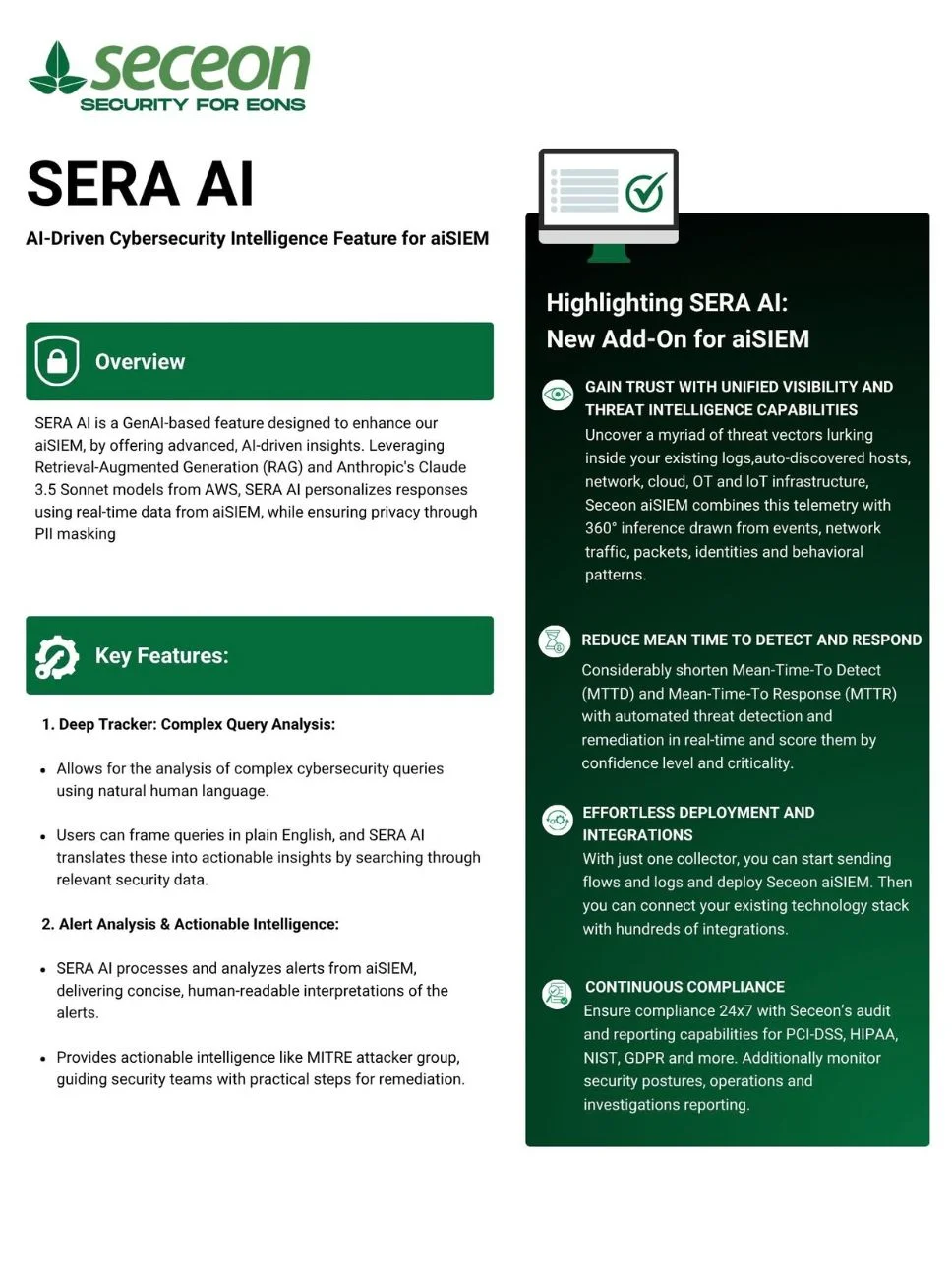 SERA AI Datasheet