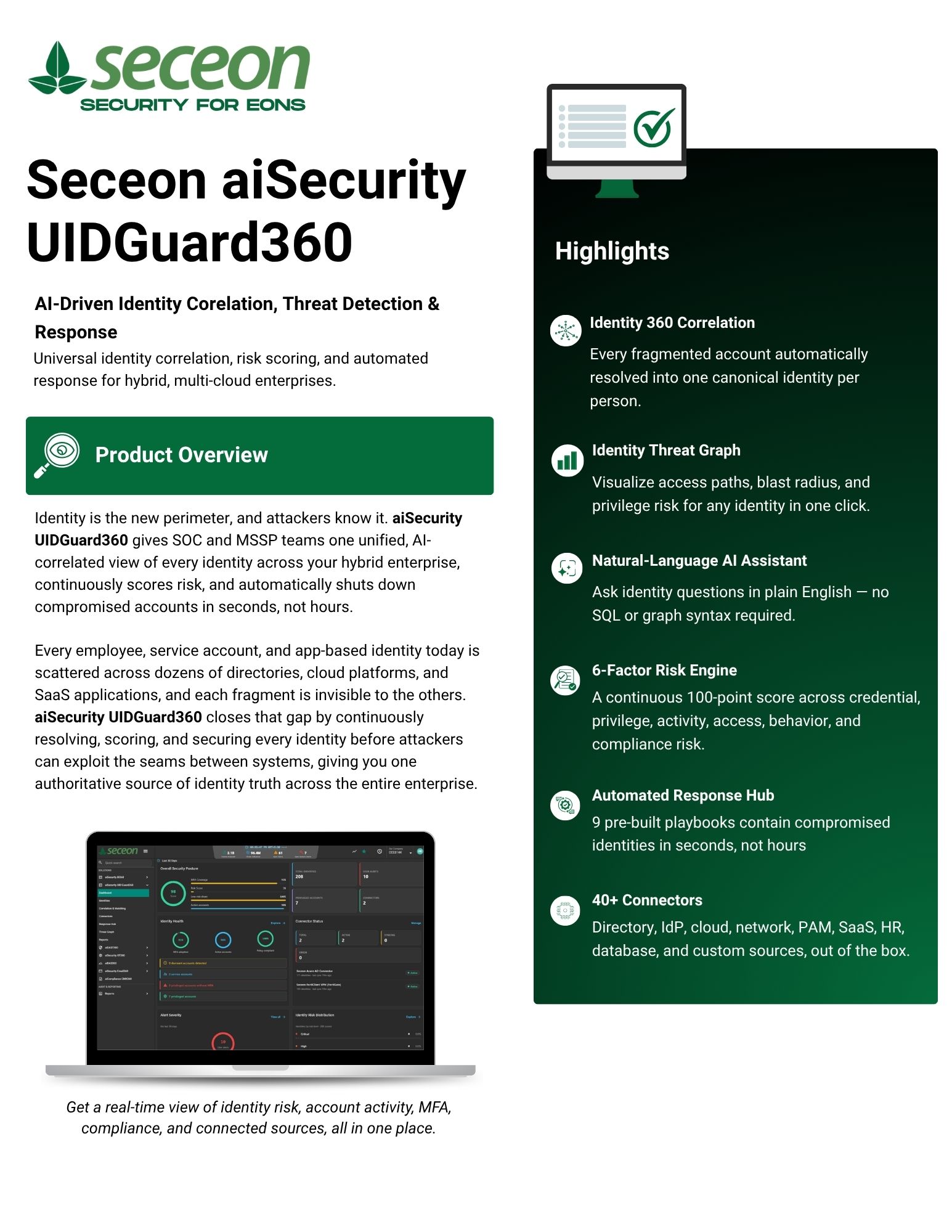 Seceon aiSIEM Datasheet