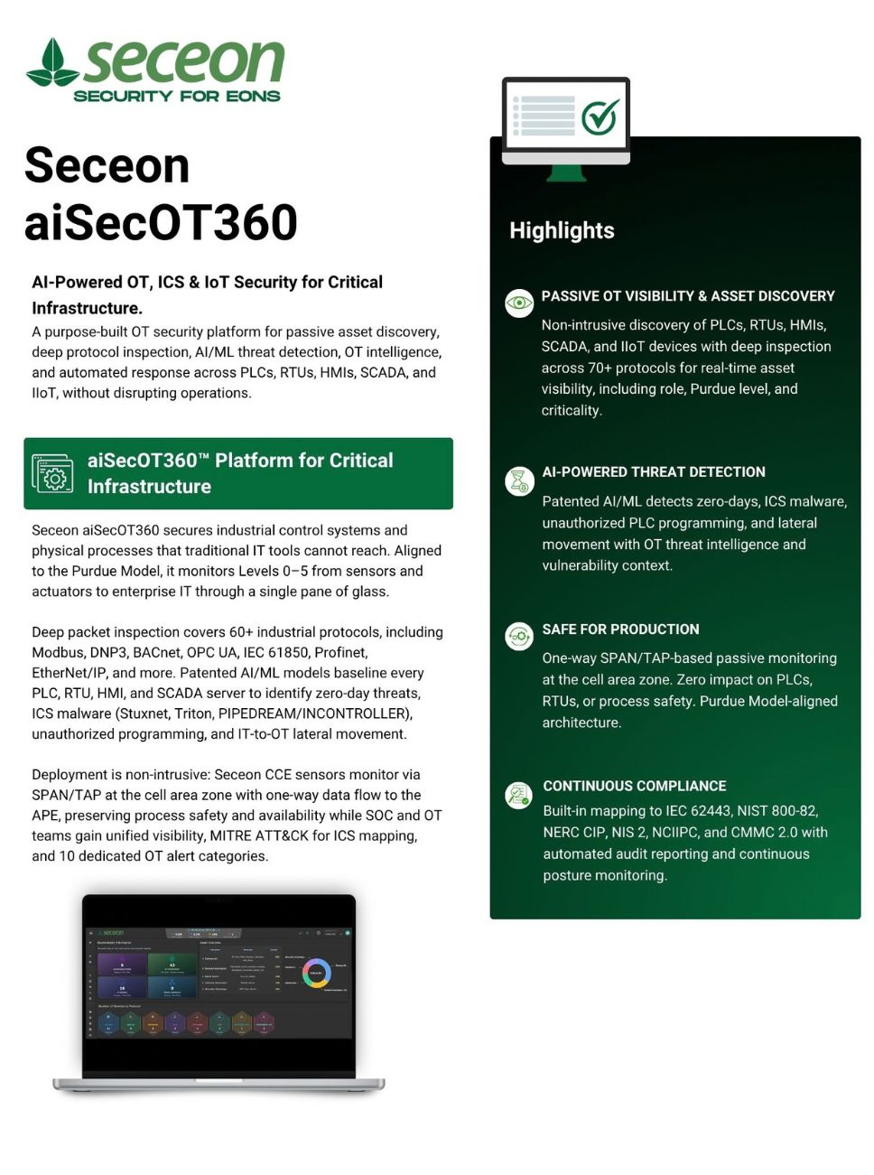 Seceon aiSIEM Datasheet